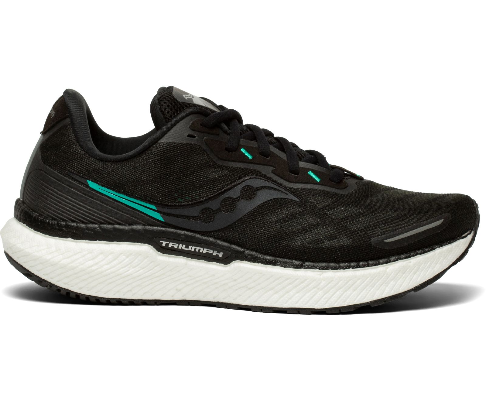 Saucony Triumph 19 Wide Women's Running Shoes Black / White | AU 214YXFU